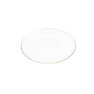 Moonlight Gold Rim Bone China Flat Plate - IUIGA