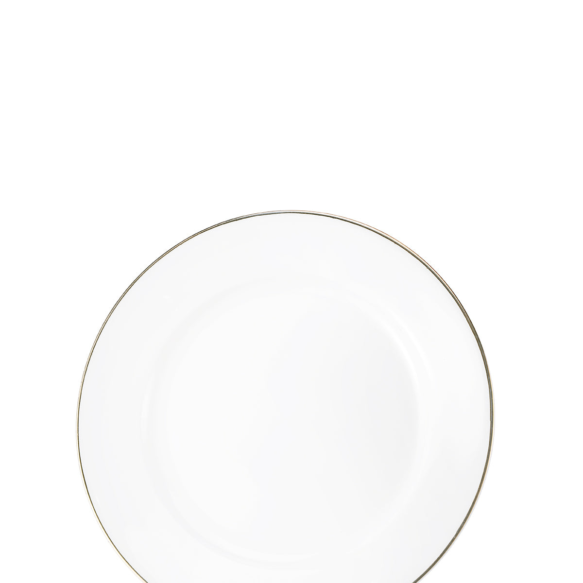 Moonlight Gold Rim Bone China Flat Plate - IUIGA
