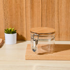 Glass Food Jar With Wooden Lid - IUIGA