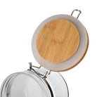 Glass Food Jar With Wooden Lid - IUIGA