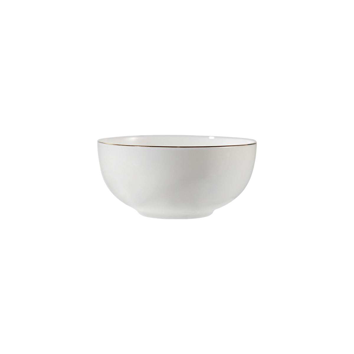 Moonlight Gold Rim Bone China Rice Bowl - IUIGA