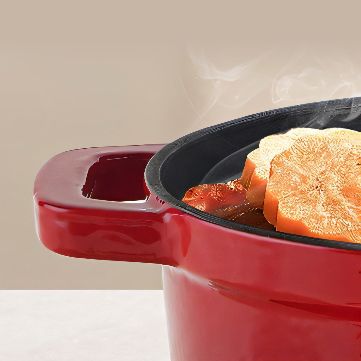 Enameled Cast Iron Casserole Pot - IUIGA