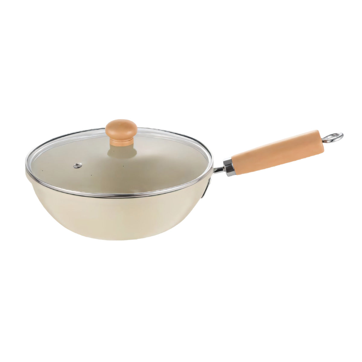 Modern Nonstick Wok With Lid - IUIGA