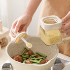 Glass Seasoning Bottle With Telescopic Spoon - IUIGA
