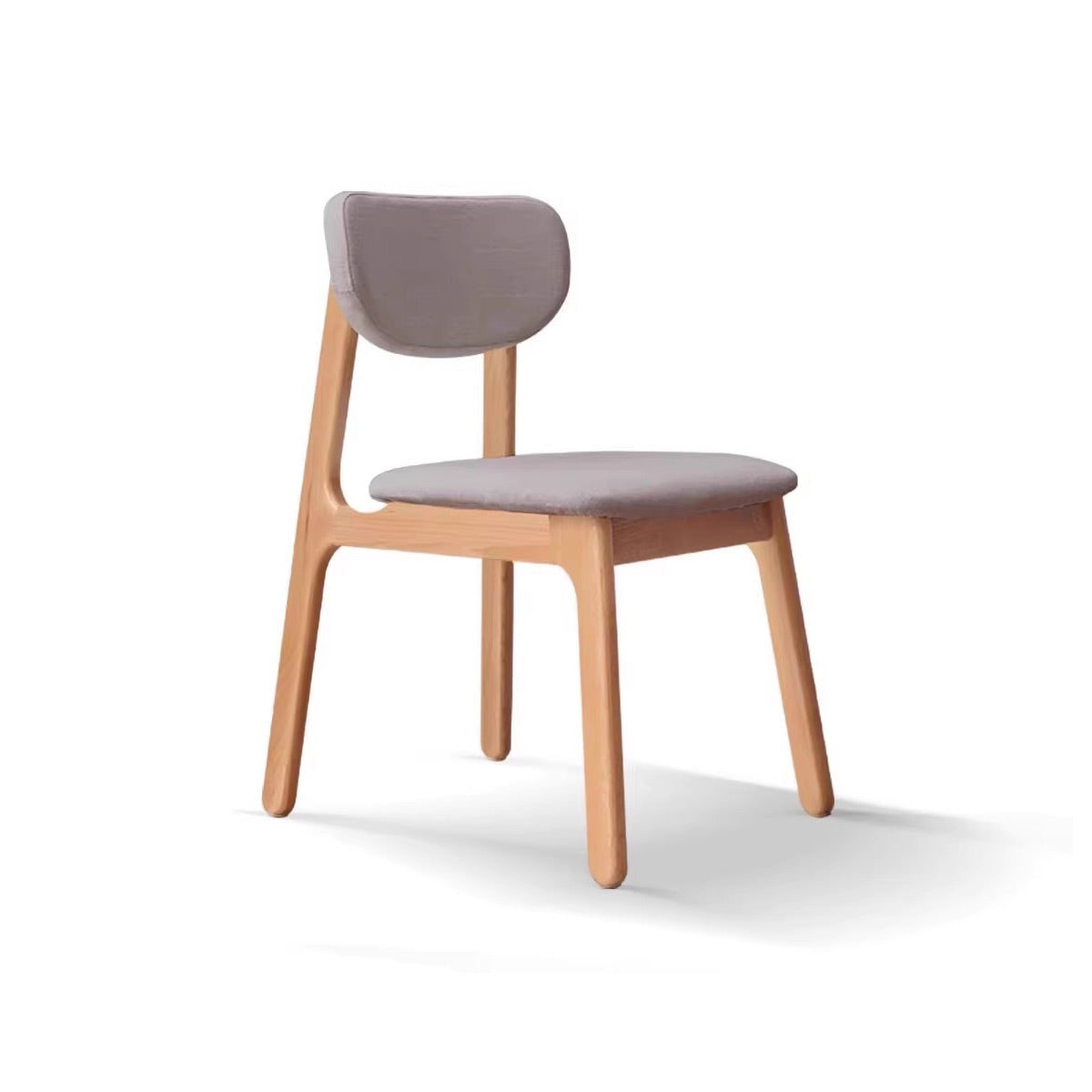 Kei Beech Wood Upholstered Dining Chair - IUIGA