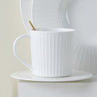 Ashley Bone China Coffee Mug & Saucer - IUIGA