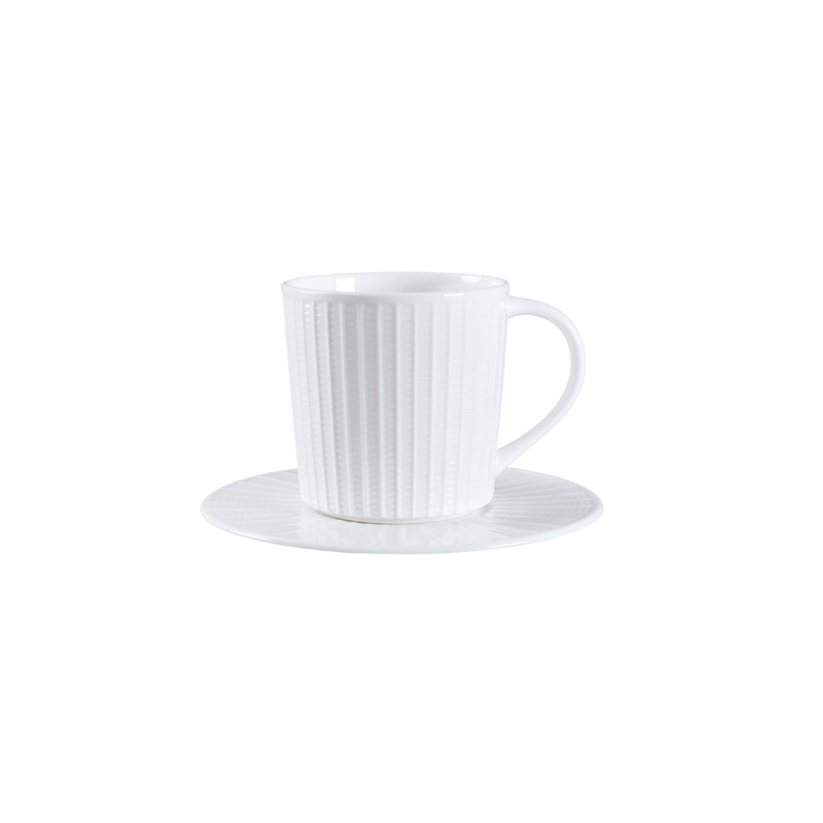 Ashley Bone China Coffee Mug & Saucer - IUIGA