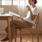 Yuri Rattan Upholstered Dining Chair - IUIGA