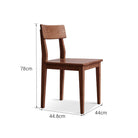 Brooks Black Walnut Wood Dining Chair - IUIGA