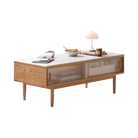 Orion Coffee Table With Glass Doors - IUIGA