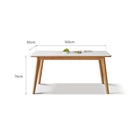 Orion Dining Table With Sloping Legs - IUIGA