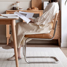 Paige Rattan Upholstered Dining Chair - IUIGA