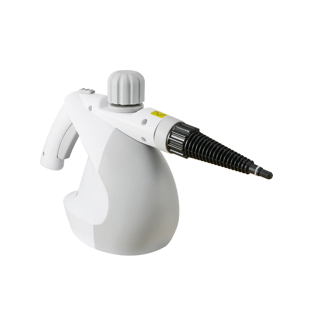 IUIGA handheld steam cleaner in grey, diagonal view