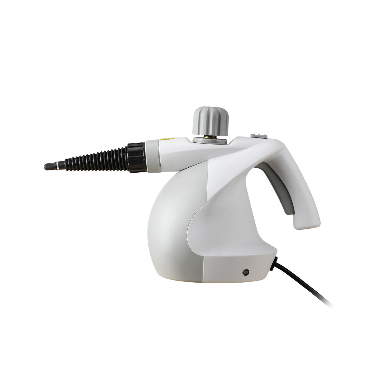 IUIGA handheld steam cleaner in grey, side view