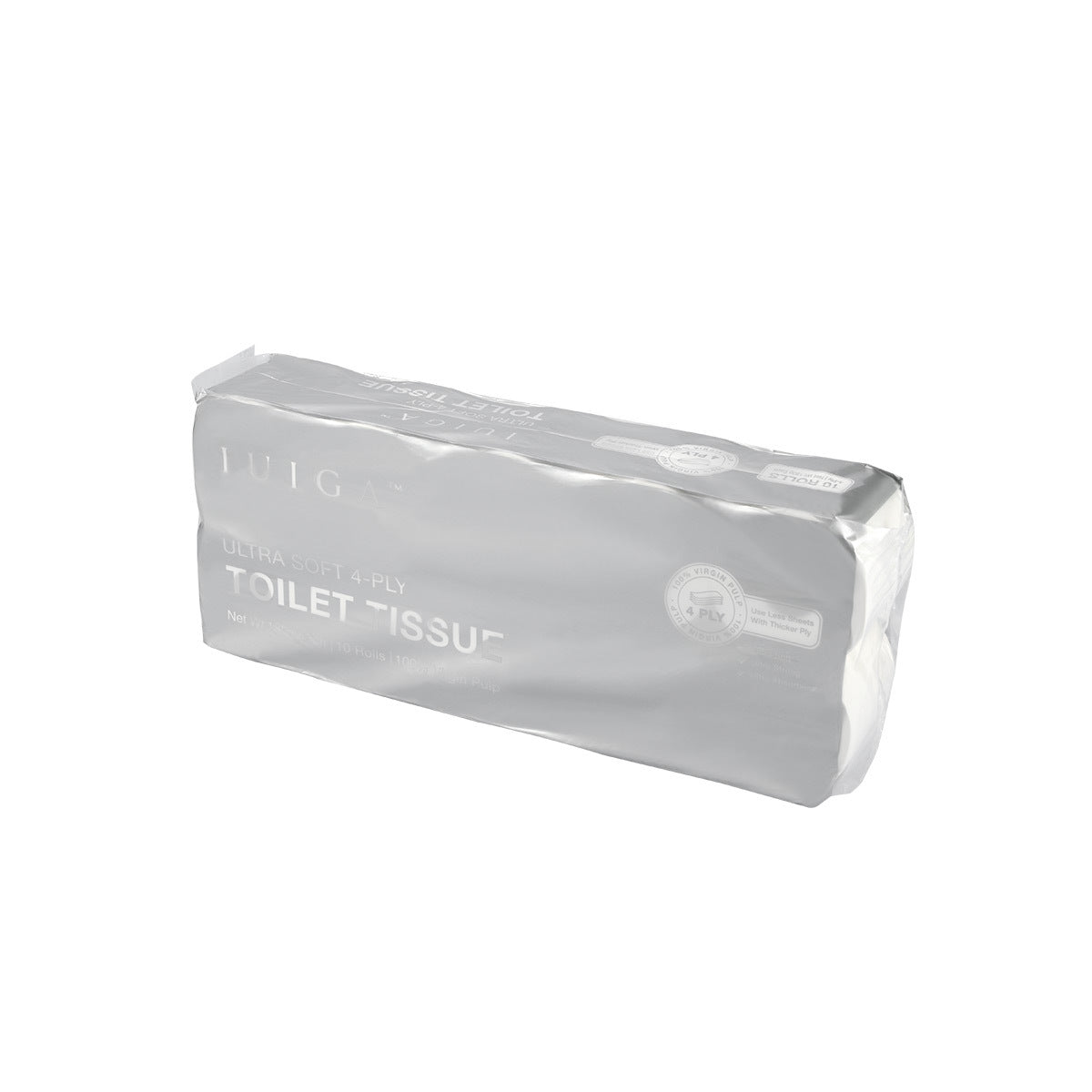 Ultra Soft 4-Ply Toilet Tissue - IUIGA, one pack 