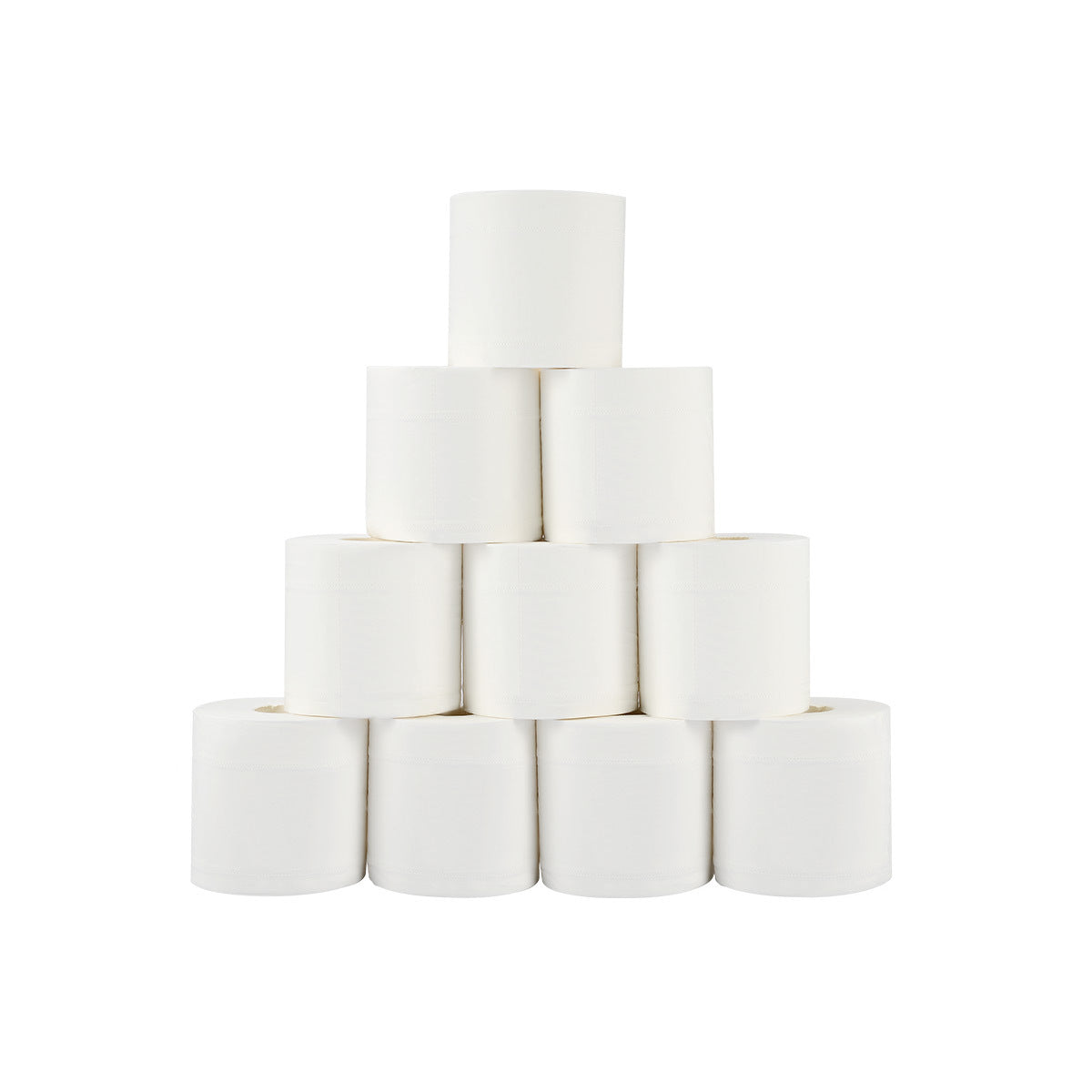  IUIGA ultra soft 4-ply toilet tissue rolls, stack of 10