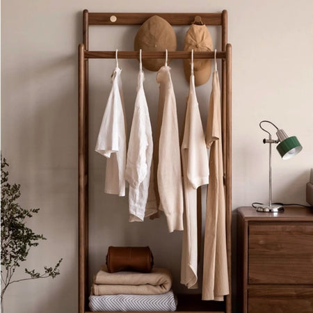 Asher Solid Wood Clothes Rack – IUIGA